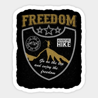 Freedom - Adventure Hiking Mega Sticker